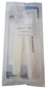 画像2: アメニティーセット 男性用 20個入り (ボディスポンジ、歯ブラシ、シェーバー、くしの4点) (2)