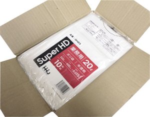 画像3: 業務用 ポリ袋 半透明 GH-23 スーパーHD 52×60cm 厚み0.015mm 10枚入り 100冊セット (3)