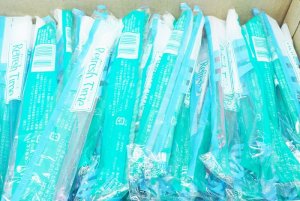 画像2: みずほインスタント歯ブラシ1500本入り ブルー ピンク2色入り 500本入り3箱セット (2)