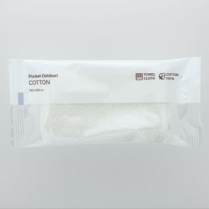 画像2: 抗ウイルス・抗菌 布製のおしぼり 使い切りタイプ  COTTON フラットタイプ 500本入り 日本製 (2)