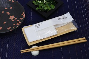 画像3: 抗ウイルス・抗菌 布製のおしぼり 使い切りタイプ  COTTON フラットタイプ 500本入り 日本製 (3)