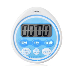 画像4: ドリテック　濡れた手でも使える防滴タイマー　時計付防滴タイマー (4)