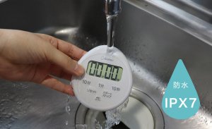 画像2: ドリテック キッチンでもお風呂でも、洗える防水タイマー 時計付防水タイマー グリーン T611 (2)