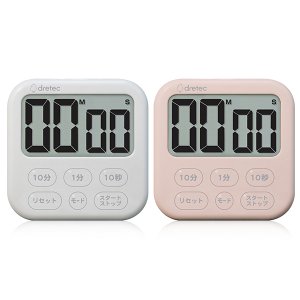 画像3: 大きくはっきり見える 大画面タイマー「シャボン6」 ホワイト (3)