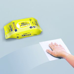 画像3: 環境除菌 アルウエッティ 除菌クロス ピロータイプ 日本製 エタノール80%含浸 100枚入り 14cm×20cm (3)
