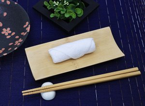 画像1: 抗ウイルス・抗菌　布製のおしぼり　使い切りタイプ　　COTTON　丸型　400本入り　日本製 (1)