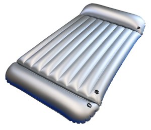 画像1: モナミ業務用ニューエアーマットPro　9本山両枕　ＷＷ　シルバー　サイズ約110×205ｃｍ   期間限定送料無料(沖縄県、離島は除く、ご注文後加算をご連絡します。) (1)